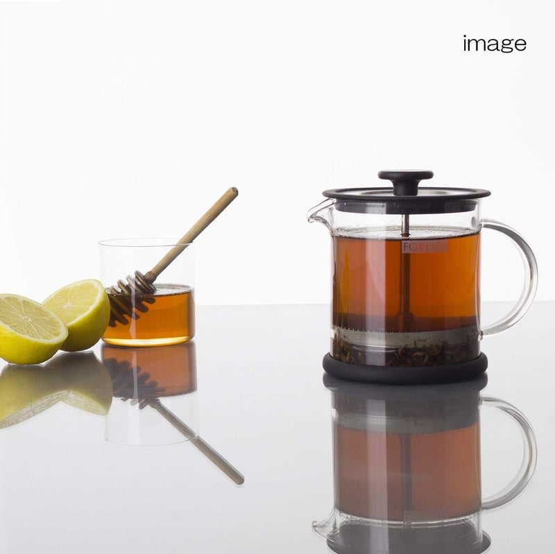 FORLIFE Cafe Style Glass Coffee/Tea Press, 16-Ounce, Black - Image 2